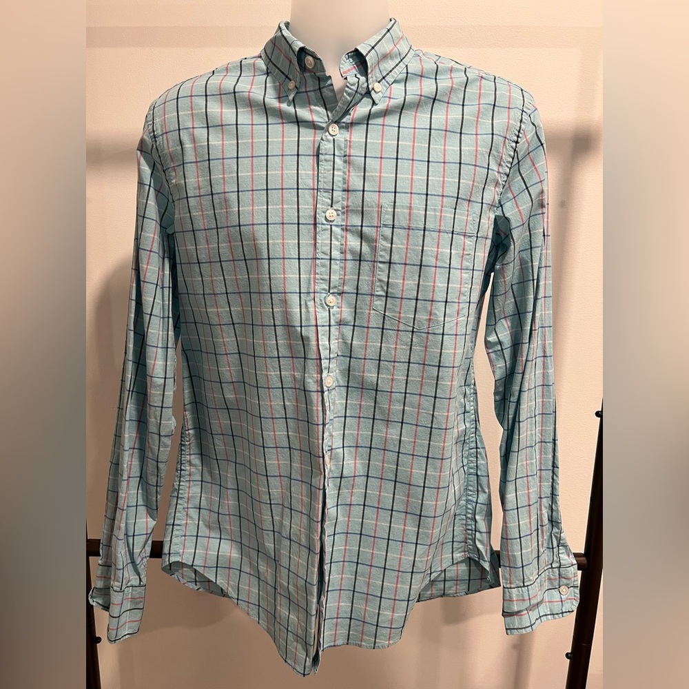 J. Crew button down shirt in light blue-green | medium